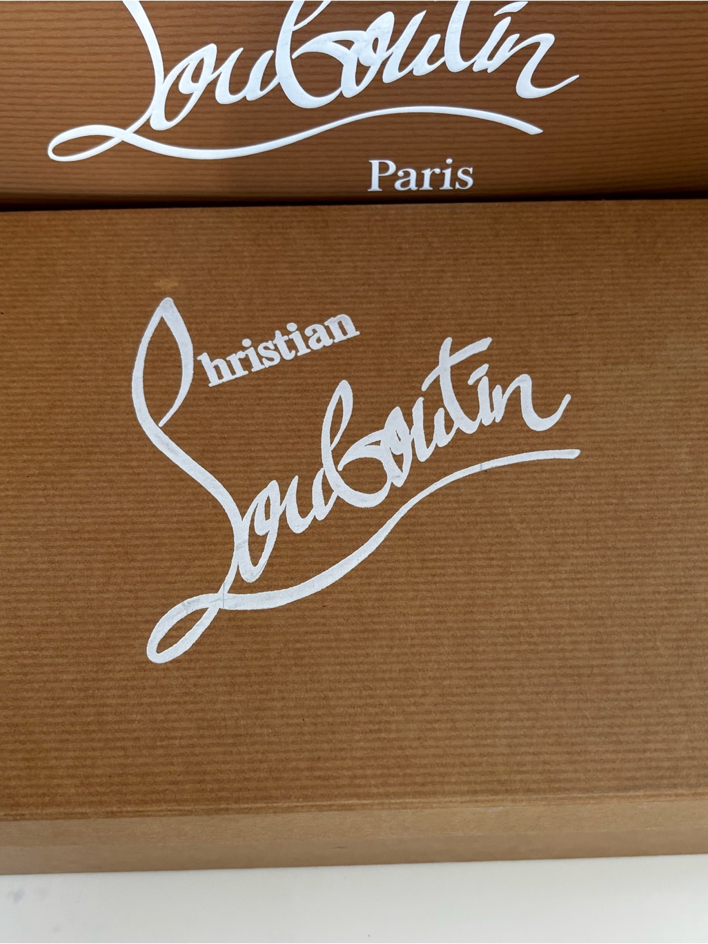 Christian Louboutin Black Leather Peep-Toe Pumps With Red Dust Bag